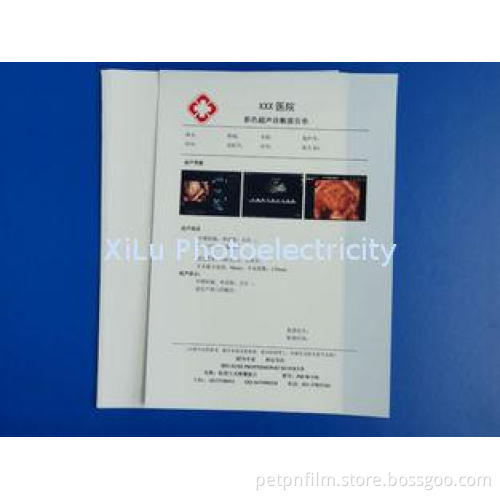 Instant Inkjet PET Medical Printing Film Semi Transparent a